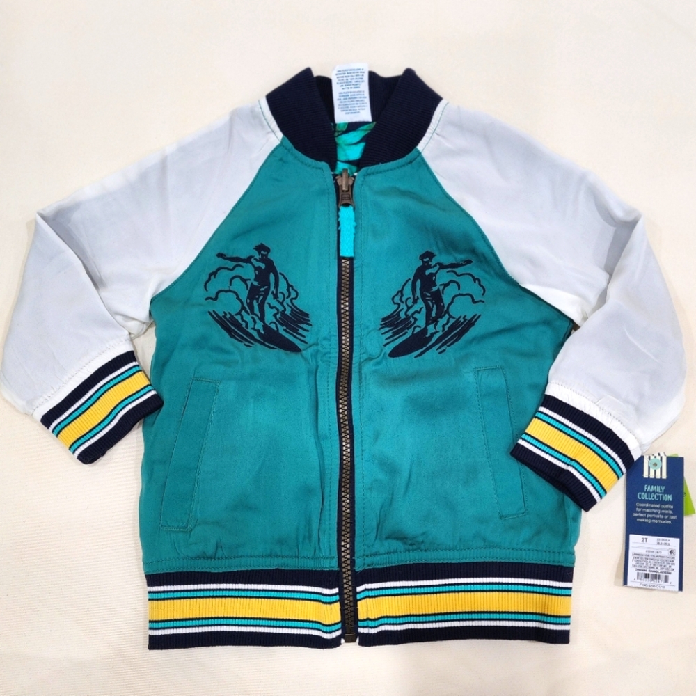 🆕️ 💙 Genuine Kids, Boys 2T, Reversible jacket.